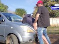 Fucking my neigbours wife in her ass on her car