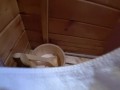 SAUNA ADVENTURE PT1: Stranger milf sees my Hard Dick and carefully jerks off