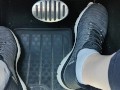 Revving my car with my sketchers sneakers