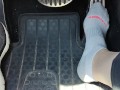 Revving my mini Cooper in my white ankle socks