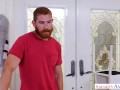 Married Blonde Provokes Bearded Mover To Satisfy Her Needs