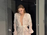 Transparent Silky Crop Top Dry vs Wet