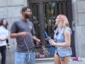 Krystal Genner seduces and shows for guys in public before a good fuck!