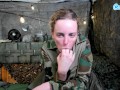 Big Boob Solider Girl Playing With Her Tight Pussy While Alone In Quarters