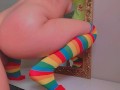 Practicing sex skills with my roommate in colorful sex