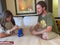 A connect 4 turns naughty quickly as she loses all or clothes