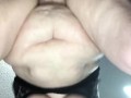 Plump Mature BBW Standing Fuck From Behind. Cum Dripping Fat Pussy