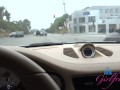 Summer fun and blowjob in the car with Amateur Nicole sucking cock