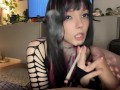 Slutty Stepdaughter sucks daddy's BWC while smoking a fatty (Full vid on my OnlyFans/ManyVids)