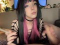 Slutty Stepdaughter sucks daddy's BWC while smoking a fatty (Full vid on my OnlyFans/ManyVids)