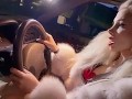BEST Pedal Pumping REVVING in Louboutin and Fur Driving