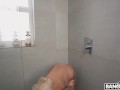 BANGBROS - Slim Juan Loco Cannot Resist His Busty Step Mom Elana Bunnz's Wet T-Shirt In The Shower