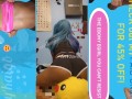 Slutty egirl facesitting on pikachu