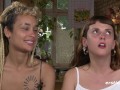 Ersties - Becky and Rink from South America lick their shaved pussies