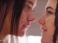 ULTRAFILMS Beautiful lesbian couple Hayli Sanders and Lea Guerlin making out in this video