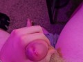 Virgin jerking off with his precum