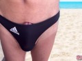 I'm a sluggish ejaculating on the beach❤️ masturbation bikini swimsuit beach secret school SecretGak