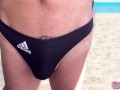 I'm a sluggish ejaculating on the beach❤️ masturbation bikini swimsuit beach secret school SecretGak