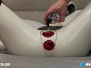 Latex condom suit - anal/pussy fuck