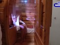 SAUNA ADVENTURE 3: Horny milf caught me fucking a stranger and wanted my cum too