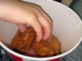 KFC bucket with a surprise inside. Stepsister liked it.