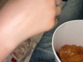 KFC bucket with a surprise inside. Stepsister liked it.