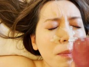 綺麗すぎる美人若妻の色っぽい浮気フェラチオ→顔射③。beautiful young wife's sexy flirtatious blowjob→ facial ejaculation (3)