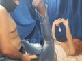 Sillicone doll Fortuna in very tight ripped jeans.Sleeve, huge cumshot, condom sex, removal condom