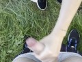 OUTDOOR HANDJOB but we got CAUGHT by strangers 😒😩