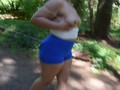 Flashing tits during hike almost caught