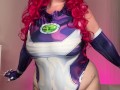 bbw in StarFire cosplay makes me worship her huge oily asshole