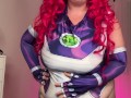 bbw in StarFire cosplay makes me worship her huge oily asshole