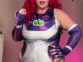 bbw in StarFire cosplay makes me worship her huge oily asshole