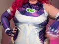 bbw in StarFire cosplay makes me worship her huge oily asshole