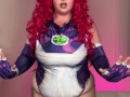 bbw in StarFire cosplay makes me worship her huge oily asshole