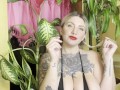 Blonde Milf with Big Natural Tits Veronica Rose Smokes 420 in a Micro Bikini with You smoking  joi