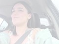 Ersties - Harper is excited to finger herself to orgasm in the car