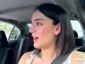 Ersties - Harper is excited to finger herself to orgasm in the car