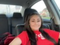 Little Slut Strips & Fingers Herself In The Car While She Gets Driven Around