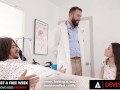 DEVILS FILM - Horny And Desperate Alison Rey Fucks Her Boyfirend's Doctor In Front Him