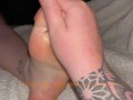 REAL LESBIAN: Foot Massage Turns to Pussy Massage