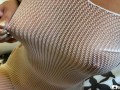 Nothing turns me on like caressing a fishnet material during my solo session.