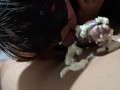 Deliciosa mamada con crema chantilly