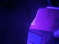 Bathroom backshots from BWC under blue lights POV  (real couple)