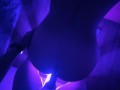 Bathroom backshots from BWC under blue lights POV  (real couple)