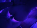 Bathroom backshots from BWC under blue lights POV  (real couple)