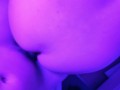 Bathroom backshots from BWC under blue lights POV  (real couple)