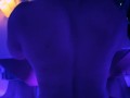 Bathroom backshots from BWC under blue lights POV  (real couple)
