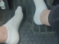Meet Tiffani and come pedal pumping and revving in white ankle socks