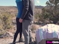 Petite Woman On A Hike Gets Dicked Down By Stranger